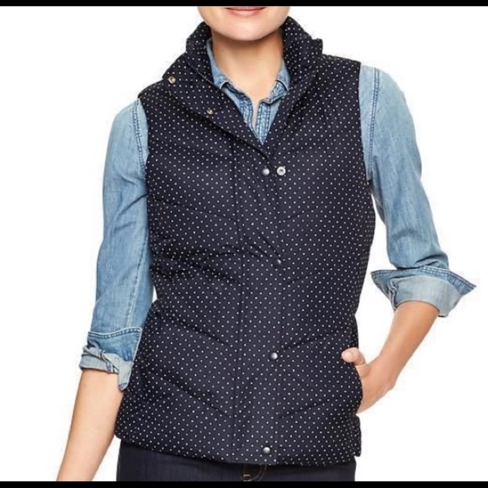 Gap Polka Dot Puffer Vest